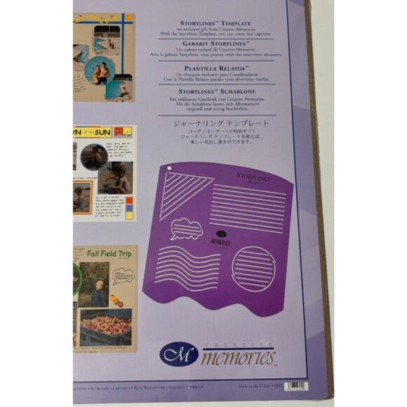 Creative Memories Journaling TEMPLATE Storylines Tool for Page Titles Scrapbook - Picture 2 of 3